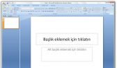 Powerpoint 2007 Yükle